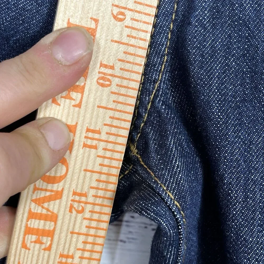 Levi's Men's 501 31x32 Original Straight Fit Jeans Dark Wash Button Fly
